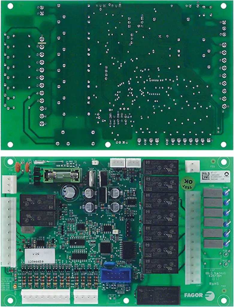 PCB FOR COMBI-STEAMER L 155mm W 100mm, 12046659
